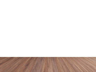 Medium Brown Elegant Wood Floor with Clean Isolated Wall – Photorealistic Interior PNG Background for Room and Product Visualization