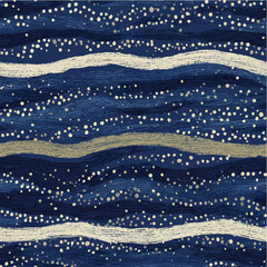 Seamless pattern of bohemian abstract dash and dot pattern