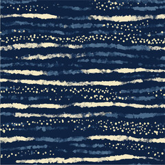 Seamless pattern of bohemian abstract dash and dot pattern