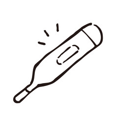 体温計のシンプルなイラスト