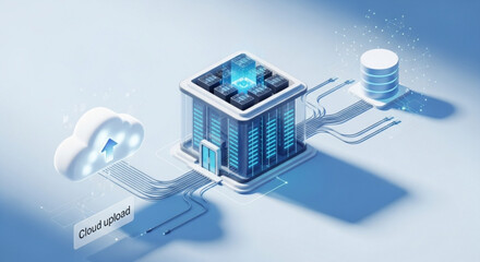 Cloud computing architecture for data storage and server network infrastructure management platform system