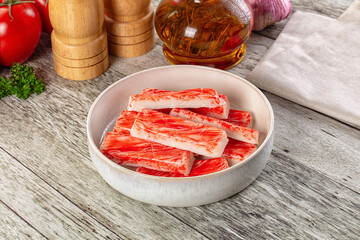 Crab meat sticks - fish surimi