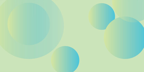 Abstract colorful blue and yellow geometric circle gradient illustration background with 3D look and simple pattern. Cool and trendy design. Vector Eps10