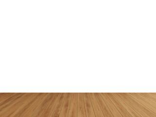 Warm Wooden Floor and Isolated Wall – High-Quality Transparent PNG Background for Interior Design Mockups and Product Display