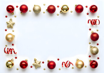 [Generative AI] 크리스마스 오너먼트 프레임 배경