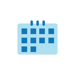 calendar logo icon illustration flat