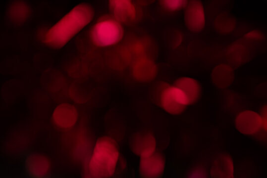 Abstract Red Bokeh Light Texture Background