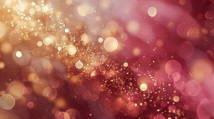 Vibrant abstract background featuring shimmering bokeh lights in warm colors, perfect for Christmas holiday themes and festive designs