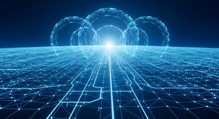 Abstract technology big data background concept.