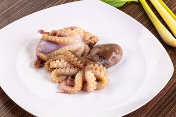 Delicous raw octopus for cooking
