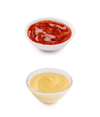 Popular condiments served in small bowls at a casual dining setting