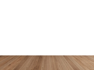 Isolated Wall with Soft Light-Brown Wooden Floor – High-Quality Transparent PNG Interior Background for Mockups and Design Layouts