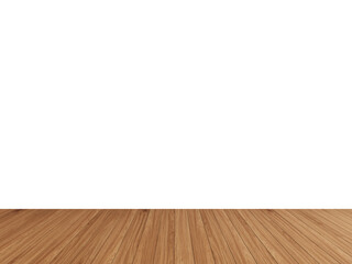 Isolated Wall with Rich Wooden Flooring – Transparent PNG Interior Scene for Product Showcases, Mockups and Design Layouts
