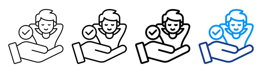 Comfort Icon Different Style Outline Collection Set