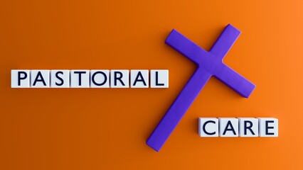 3D rendering of a cross and 