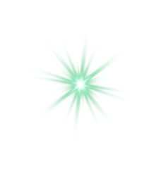 Fototapeta premium Green Light Burst