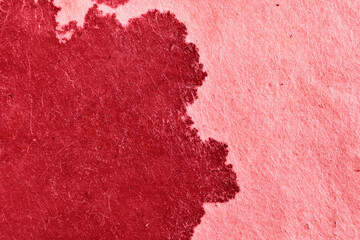 Blood stains on  paper
