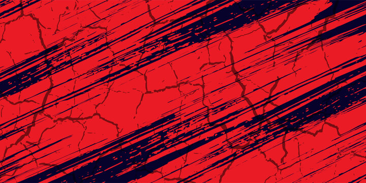 red black brush Car sticker wrap pattern banner abstract sporty lines black orange color combination grunge brush modern pattern racing motorsport vector design.