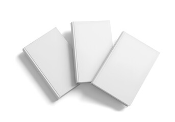 Stack of Three Hardcover Books Professional Display