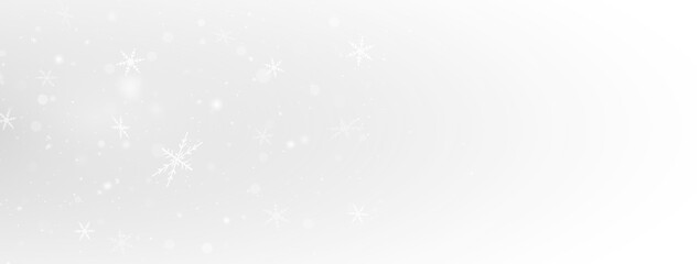 Snowflakes falling down on transparent background, heavy snow flakes isolated, Flying rain, overlay effect for composition.
