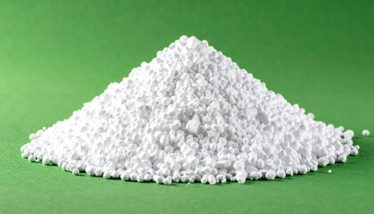 Heap of expanded perlite, lightweight white granules for gardening and soil aeration