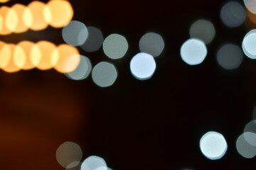 christmas lights boken background