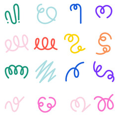 Colorful Wave Line Illustration