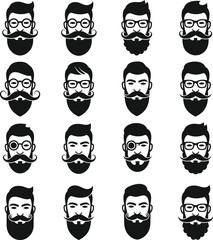 Collection of Handsome Men with Stylish Hairstyles and Beards