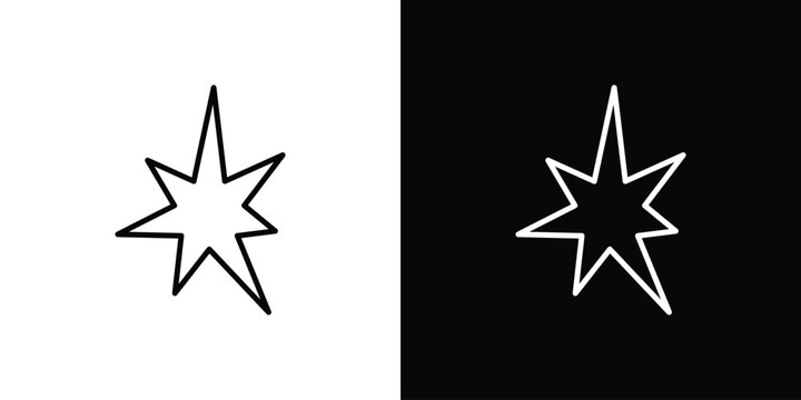 Explosion icon in line design. Editable stroke icon.