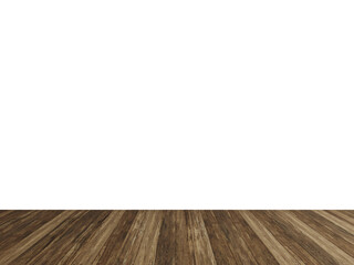 Classic Medium Brown Wooden Floor with Black Transparent Wall &ndash; Interior PNG Background for Product Staging and Digital Mockups