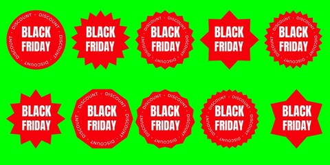 set of sale labels, black Friday sale tags, set of discount labels black Friday, set of discount tags black Friday  