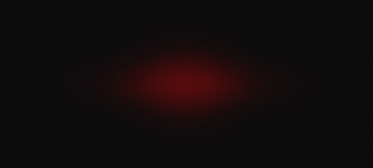 Red Elliptical Glow. Abstract Central Light Gradient with Symmetrical Fade and Dark Background Illusion