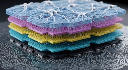 Neural network digital interface, Artificial Neural Network Concept Layers of Computation with Syn