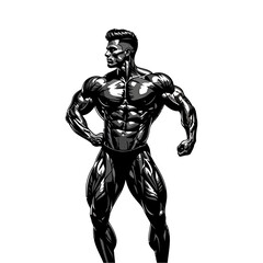 Abstract geometric pattern with vibrant color accents