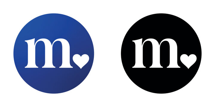Match.com Color and Black Icon Set Editable App Logo Vector for Professional Design