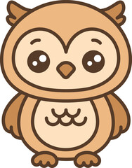 Cute cartoon Owl Illustration for kids