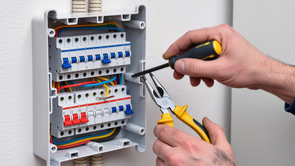 electrician at work