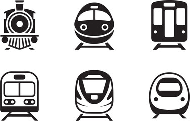 Train icons collection