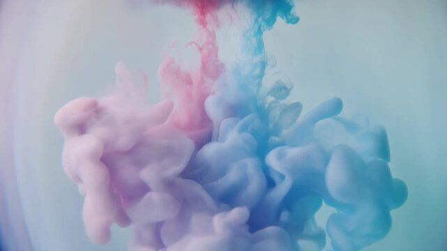 Minimalist Atmospheric Ink Drift with Soft Upward Camera Motion