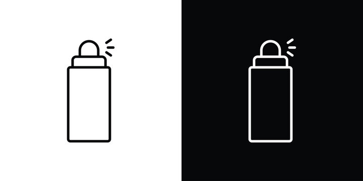 Spray icon in line design. Editable stroke icon.