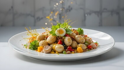 “Modern 2026 Food Concept on White Background”. 2026 food