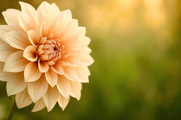 A flower with a yellow center and green leaves