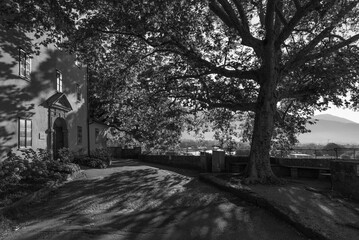 Salzburg -  The entry to Benedictine Abbey Nonnberg 