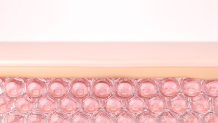 Healthy Skin After Melanin and Acne Scar Treatment, 3D Illustration