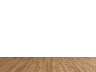 Natural Oak Flooring with Transparent Blank Wall – Clean Interior PNG Scene for Mockups, Room Design, and Product Display