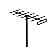 Antenna Illustration on White Background