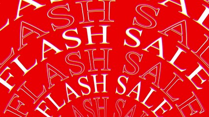 Flash Sale typography design with bold letters and symbols
