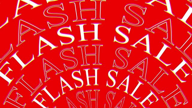Flash Sale typography design with bold letters and symbols