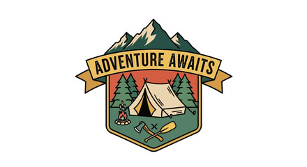 Obraz premium Adventure Awaits Embrace the Great Outdoors with Camping and Hiking