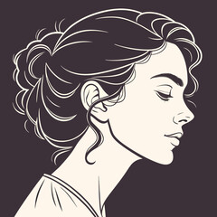 woman with headphones